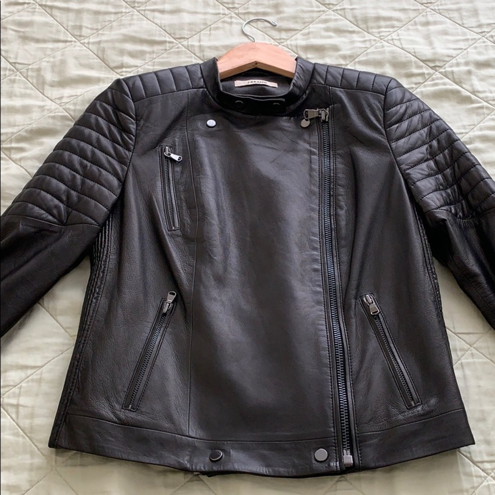 J Brand Leather Moto Jacket
